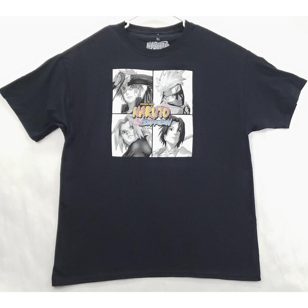 Naruto Shippuden Ripple Junction T-Shirt Mens XL Black 100% Cotton Crew Neck Tee - Picture 2 of 8